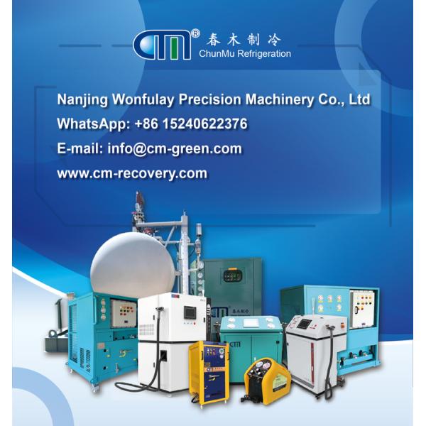China New Refrigerant Recovery Unit With 3-stage Oil-less Compressor For Efficient Operation