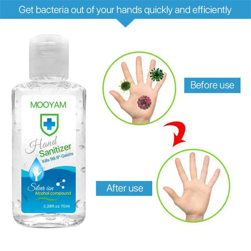 Hygiene Disinfection Hand Sanitizer Gel Transparent Color Antiseptic Type