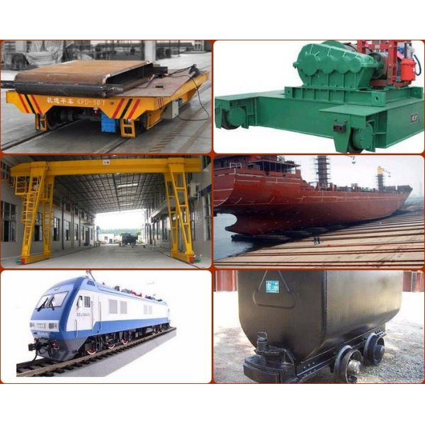 Heat Treatment Industry Rail Mounted Casting Wheel Forged Steel Crane Wheels