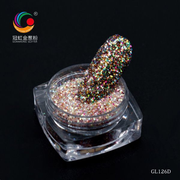 Bulk Polyester Iridescent Rainbow Confetti Glitter Hexagonal Sequins