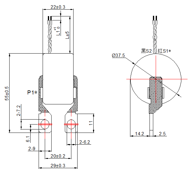 Copper Bar Three Phase Transformer , Mounting Holes Metal Shielding Current Transformer