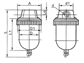 Pipe Line Pneumatic Diaphragm Air Regulator , Air Lubricator Port Size G2"