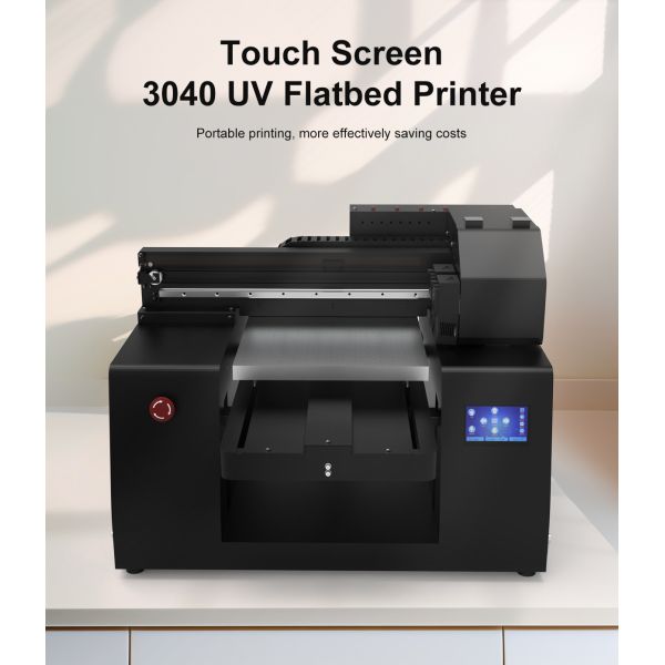 KECAI Factory Direct Supply High Speed A3 3040 UV Led Flatbed Printer With Double XP600 Print Heads for Acrylic Bottle Wood