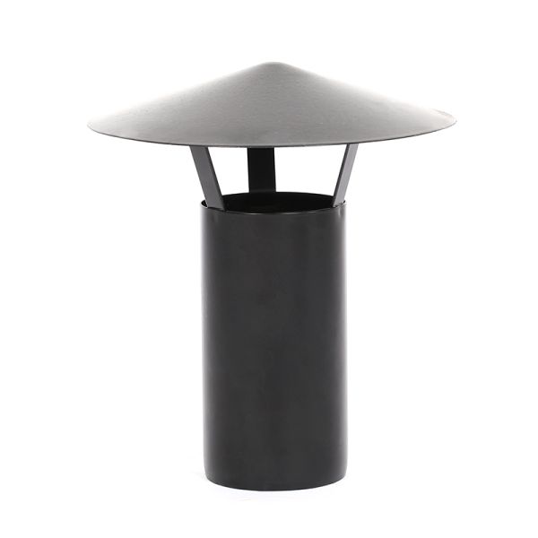 Carbon Steel Black Pellet Stove Pipe Straight Round Shaped Custom Size High Performance