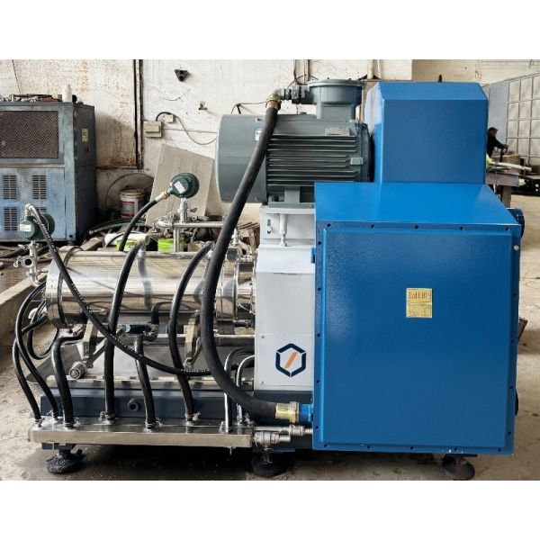100L Capacity High Flow Horizontal Bead Mill With PU Discs For Water Based Products