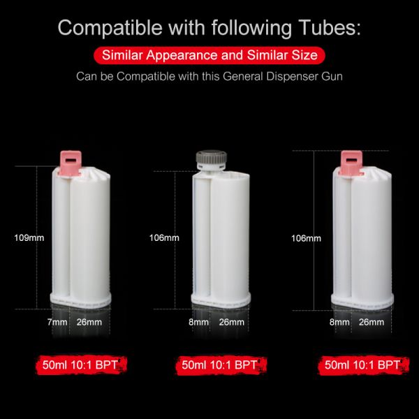 50ml 4:1 10:1 Dental Manual Silicone Impression Material Dispenser Silicon Gun Light Body Injection Gun