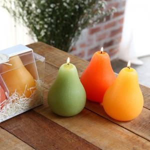 Buy cheap Brushed Pear Non Toxic Scented Candles Gift Sets Handmade Customized Fragrance product