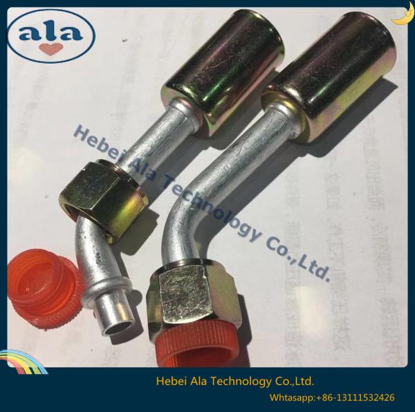#6 #8 #10 #12 Al joint with iron jacket A/C Fittings 45 Degree A/C fitting O-Ring Female AC Hose connector