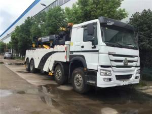 Manual Transmission Heavy Wrecker Trucks , Commercial Tow Truck High Speed
