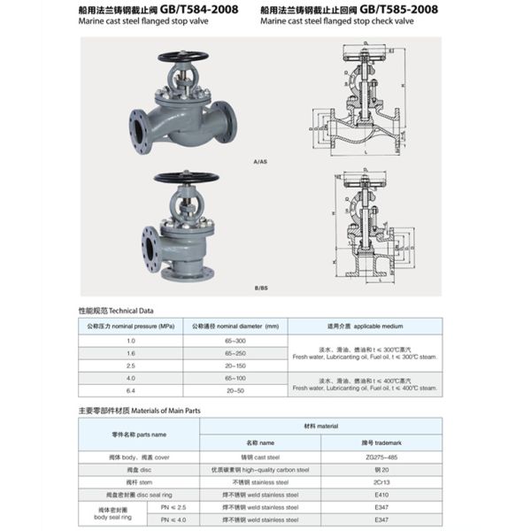 6MPA Cast Steel Valve