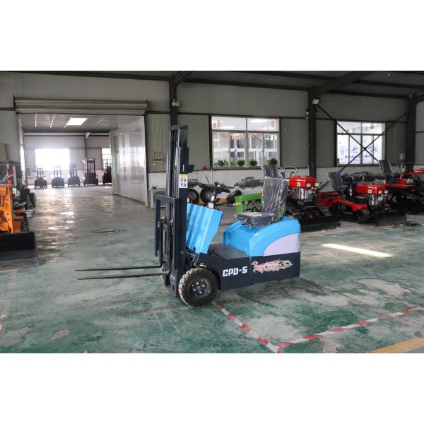 Safe 3-6 Meter Electric Forklift Safety With Solid Tires And Emergency Stop Function Battery Electric Forklift