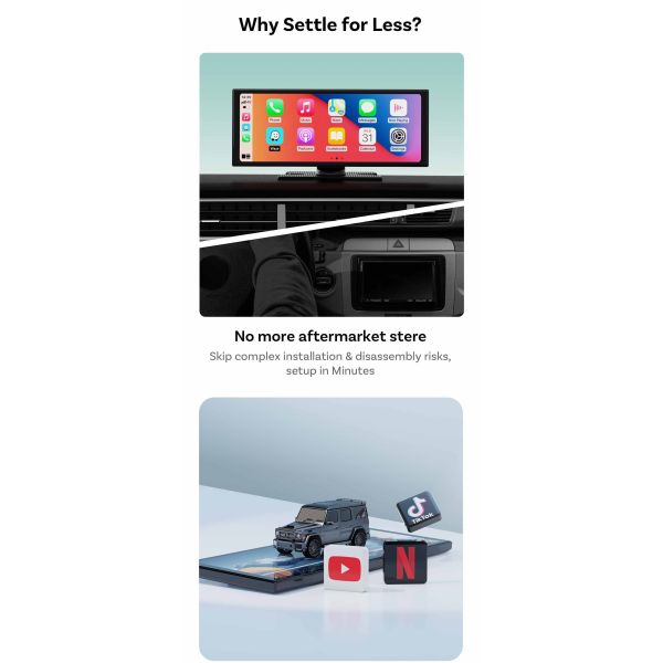 11.4 Inch Universal Android Car Screen Wireless Android Auto Carplay Fm Radio