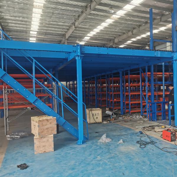 Custom mezzanine shelving installation process