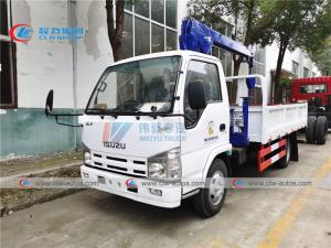 China ISUZU Mini Cargo Lorry Mounted 2T 3.2T Telescopic Boom Crane on sale