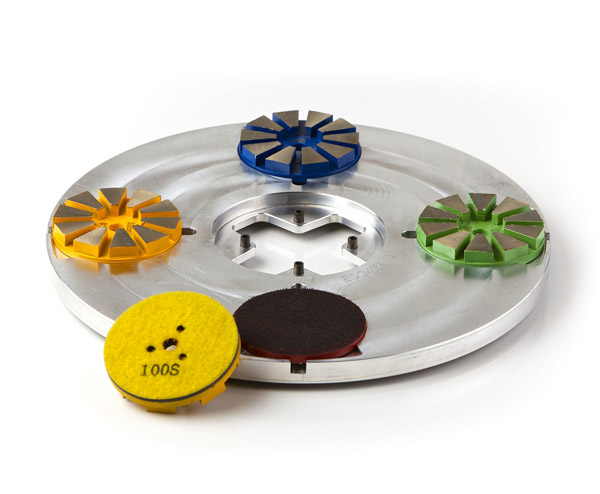 3'' Premium 10S Velcro Backed Metal Bonded Concrete Floor Dry/wet Diamond Grinding Discs