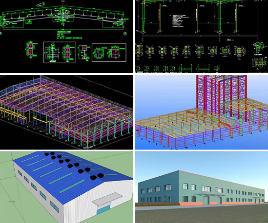 Modular Steel Structure Workshop Custom Steel Building For Heavy Industry Factory Construction Warehouse Use