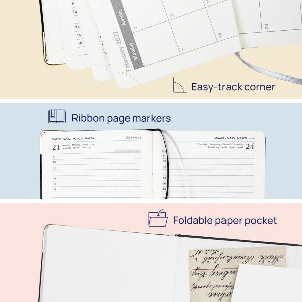 6.75'' x 4'' Small Academic Planner Weekly Scheduled On 2 Pages