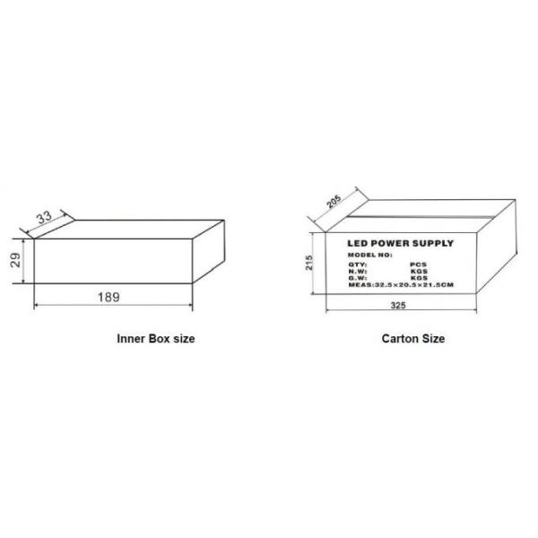 12V or 24V 20W Fully Encapsulated IP67 Mini LED Power Supply with Slim Profile