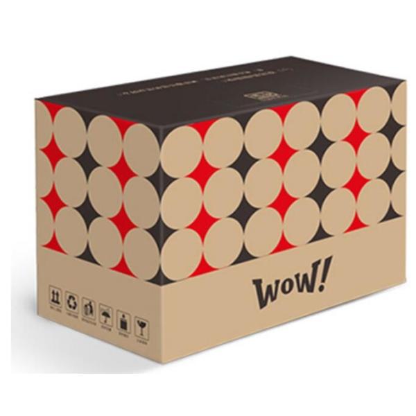 corrugated fruit packing box, kraft paper, gloss lamination, offset printing, foldable box,flower cone,flowral packaging