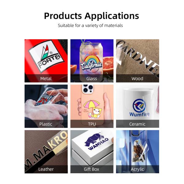 Free Software A4 UV Printer DTF F1080*2 / F1080*3 Print Heads For Bottle