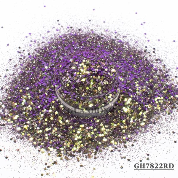 Hexagonal Loose Reflective Chameleon Glitter Mixes Fine Powder Bulk Makeup