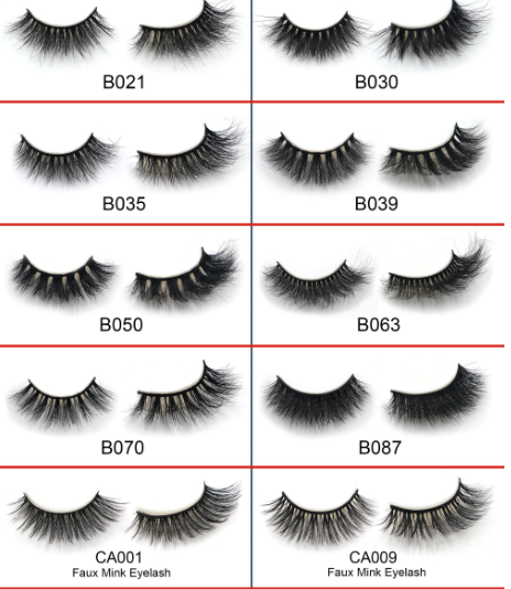 Realistic 3D Natural Wispy Lashes 25mm Natural Looking Fake Eyelashes