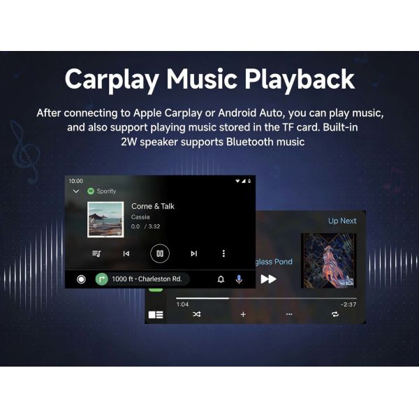 9 Inch Universal Car Audio System Smart Touch Screen Wireless Carplay Android Auto With Radio