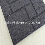 Crossfit safety insulation gym Interlocking flooring mat rubber tile for outdoor