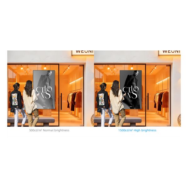 4K UHD Window Facing Digital Signage Display 86" 24/7 Operation