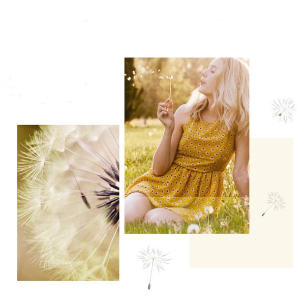 1.0ct 18K Gold Diamond Necklace Womens Dandelion Wish 4.5g