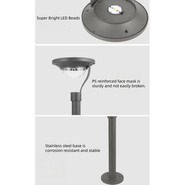 LED Solar Garden Light With Easy Installation Weather Resistant for Flower Borders