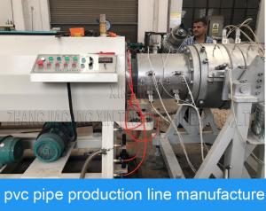 Buy cheap 205kw Double Screw Big 315mm PVC Pipe Production Line product