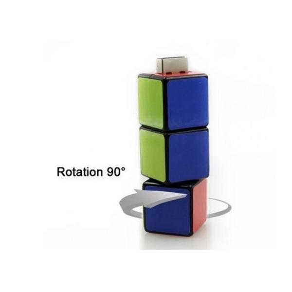8g White Usb Stick Drive Magic Cube Shape Easy Use With Laser Engraved Logo