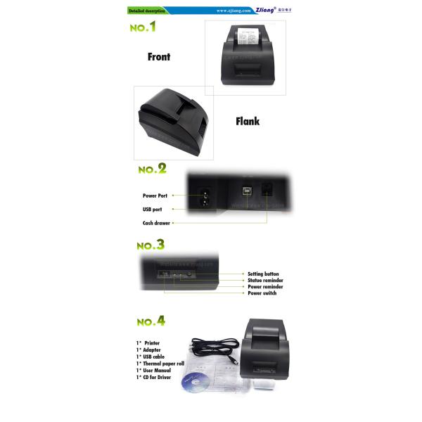 Bluetooth Wifi Mobile 58mm POS Thermal Printers Android System