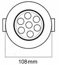 7W LED ceiling lamp