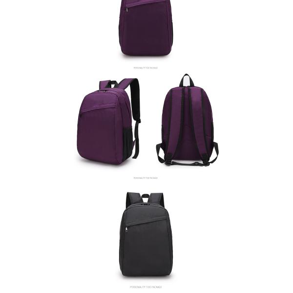 Factory wholesale custom logo solid color leisure fashion school students waterproof backpack school bag For Girls Boy Teenagers