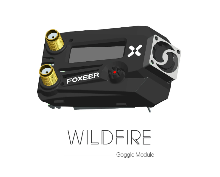 Hot Wholesale Foxeer Wildfire 5.8G Goggle With Dual Receiver Module Compatible Fatshark Dominator Drones Accessories