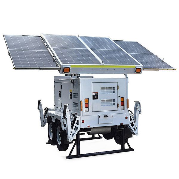 Emergency Light Tower Disaster Relief Operations Solar LED Light Tower Portable Generator Lights