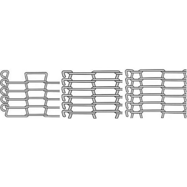 Lightweight Z Type Conveyor Belt Rustproof Herringbone Wire Mesh Belt for Vegetable Washing Quick Freezing Conveying