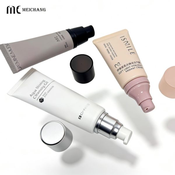 Eco-Friendly Customizable Precision Eye Cream Tube with Pump for Accurate Dosing and Freshness