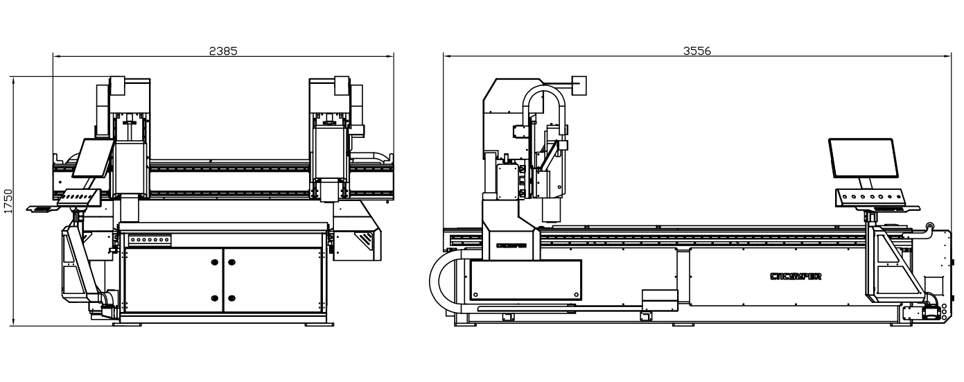 Automatic Dual Spindle 3 Axis CNC Router Machine For Wood