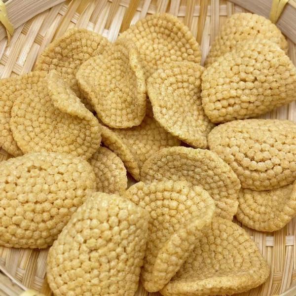 OEM Round Glutinous Rice Cracker Snacks Crispy Texture