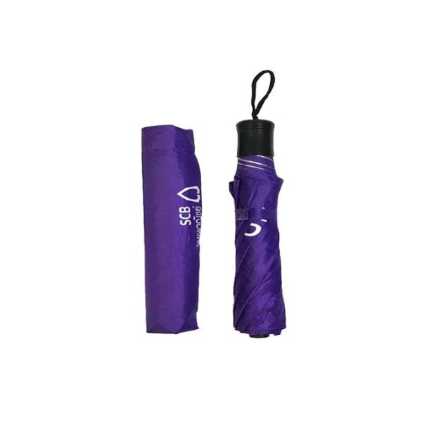 Foldable Anti UV Umbrella , Triple Fold Umbrella Super Light Manual Close Open