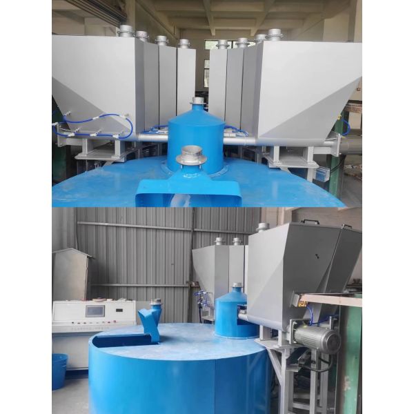 PLC Control System Plastic High Speed Mixer Weighing Batching Equipment