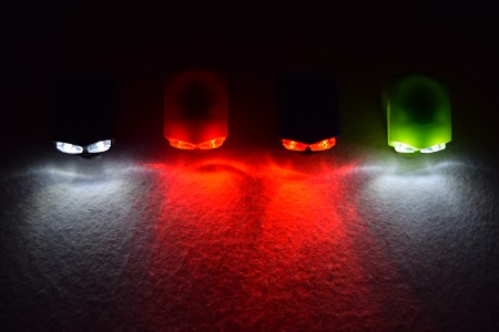 Rainproof Brightside Topside Helmet Light 3 Lumen , 2.6cm Cycle Helmet Head Torch