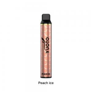 China Yuoto Best Disposable Vape 2022 Peach Ice Luscious Wholesale Europe 3000 Puffs 50mg Nicotine on sale