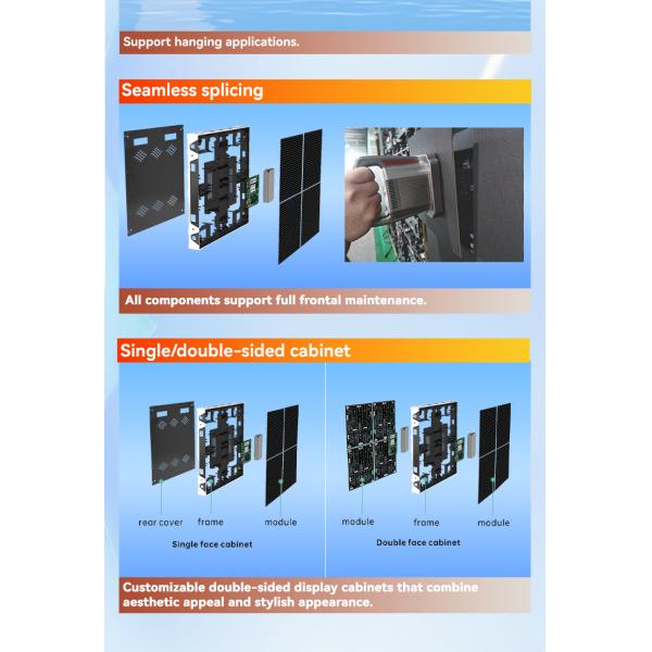 110V 16bit Outdoor DCOB HD Led Display Panel Sign For Car Rear Window Advertising