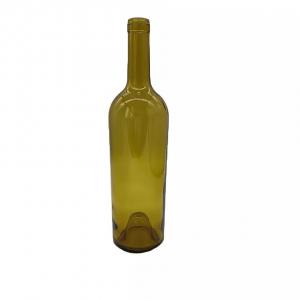China High Quality Dry Red Wine Glass Bottle Dark Green Color 750 ml Bottle Factory Price on sale
