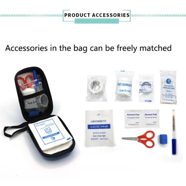 Compact PU Medical First Aid Kit with Customizable Color for Emergency Training and Travel