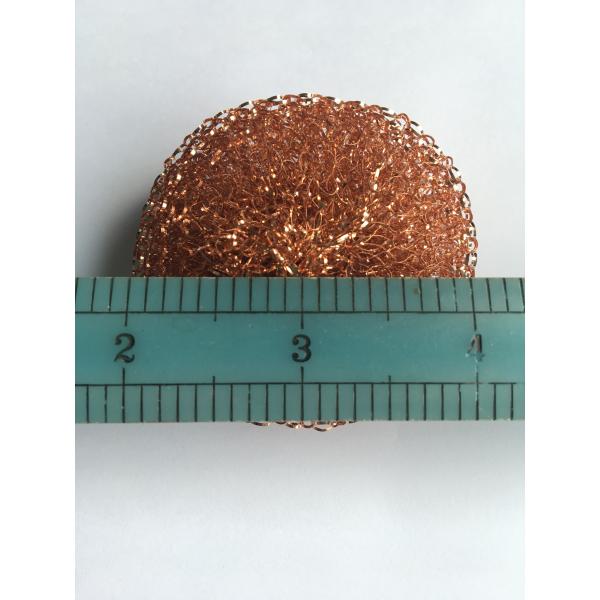 Large Diameter Copper Dish Scrubber OEM / ODM With Eco Friendly Material